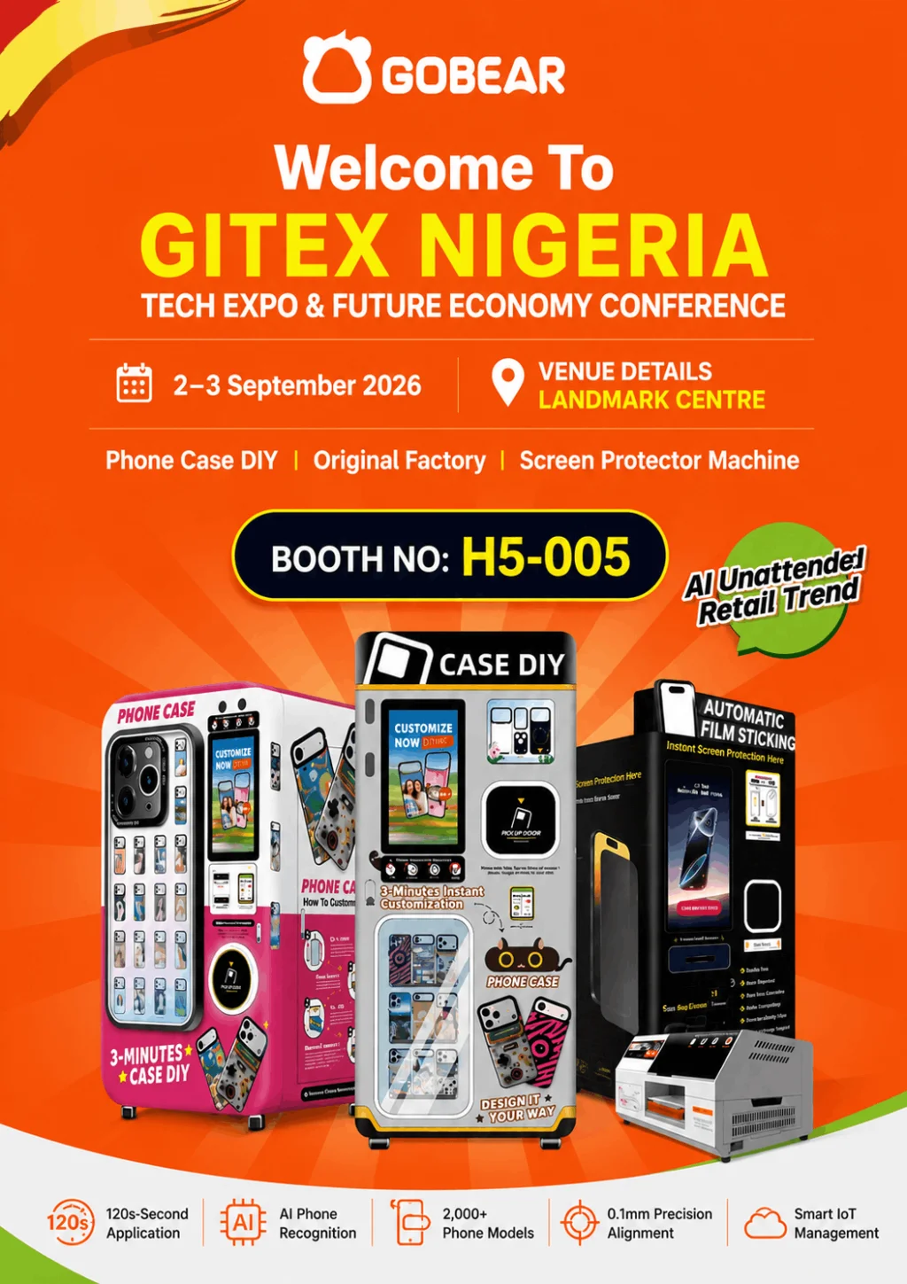 Technologiemessehalle der GITEX Nigeria, die Unternehmen, Start-ups und Investoren zusammenbringt