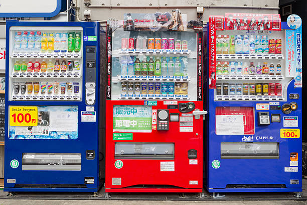 bebidas nas máquinas de venda automática