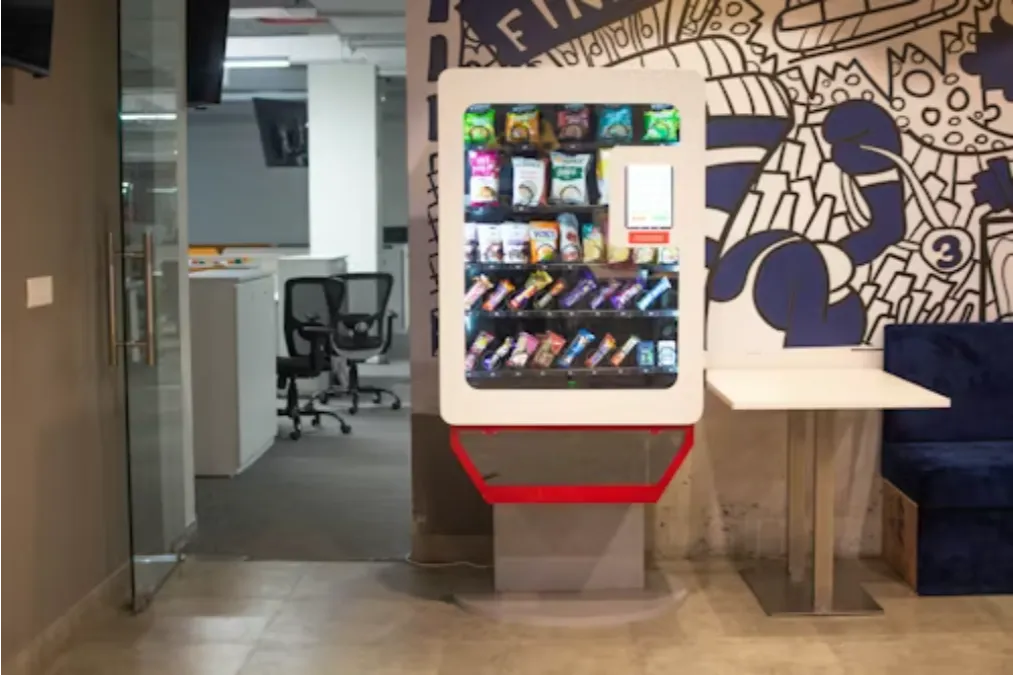 red-and-blue-vending-machine